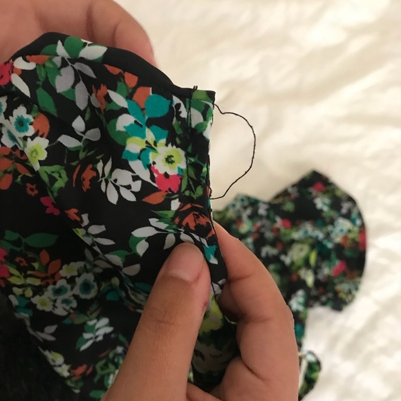 XHILIRATION Strappy Floral Elastic Waist Dress - Picture 4 of 4